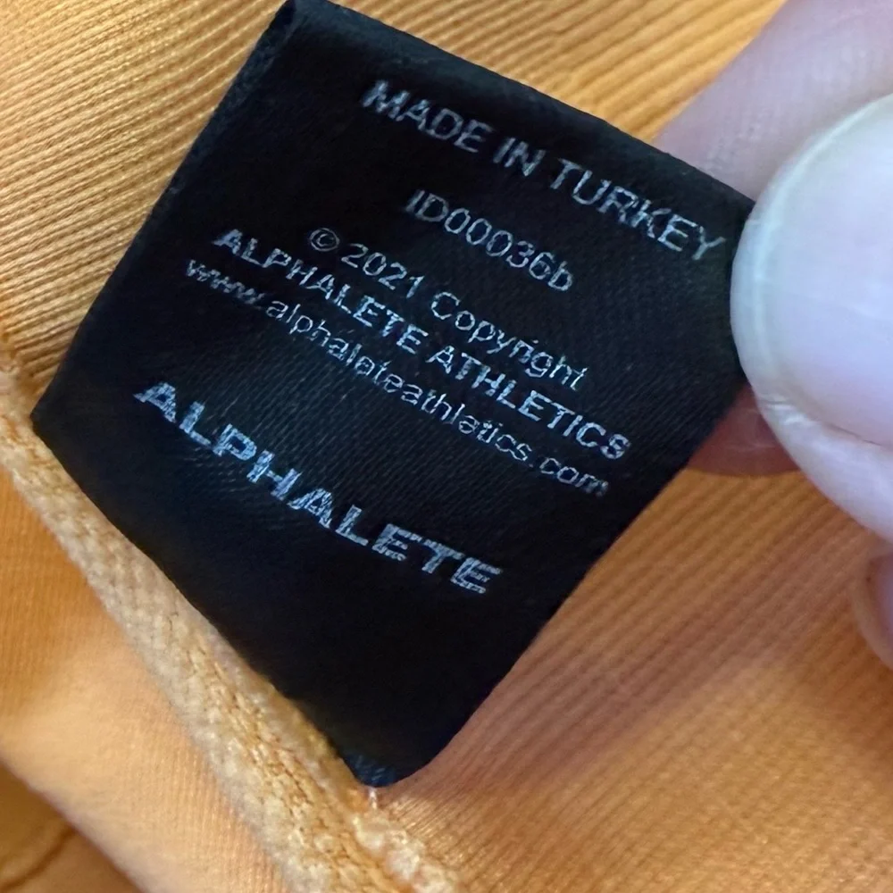 Orange Ombré Alphalete Amplify Leggings (M)